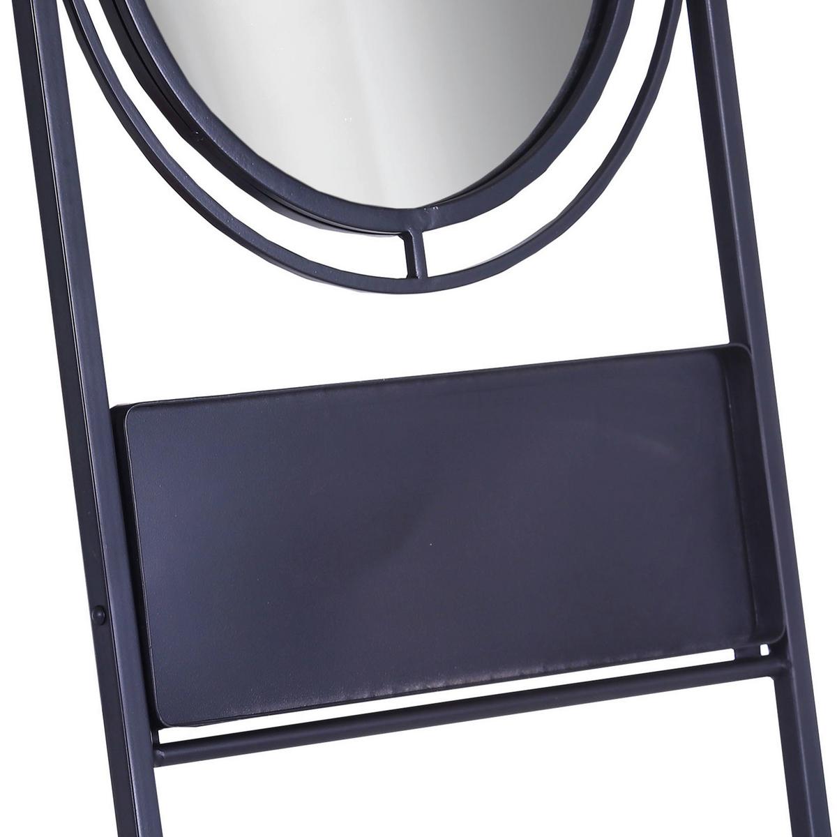 Wandgarderobe in Schwarz - Schwarz, MODERN, Glas/Metall (45/170/20cm) - Mömax