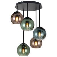 LAMPA SUFITOWA GREN - zielony/czerwony, Modern, metal/szkło (40/58,8cm)