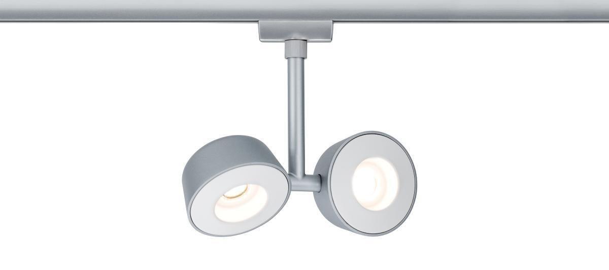 Schienensystem-Strahler Spot Double Pellet max. 4 Watt - Chromfarben, Design, Kunststoff/Metall (19/18/4cm) - Paulmann