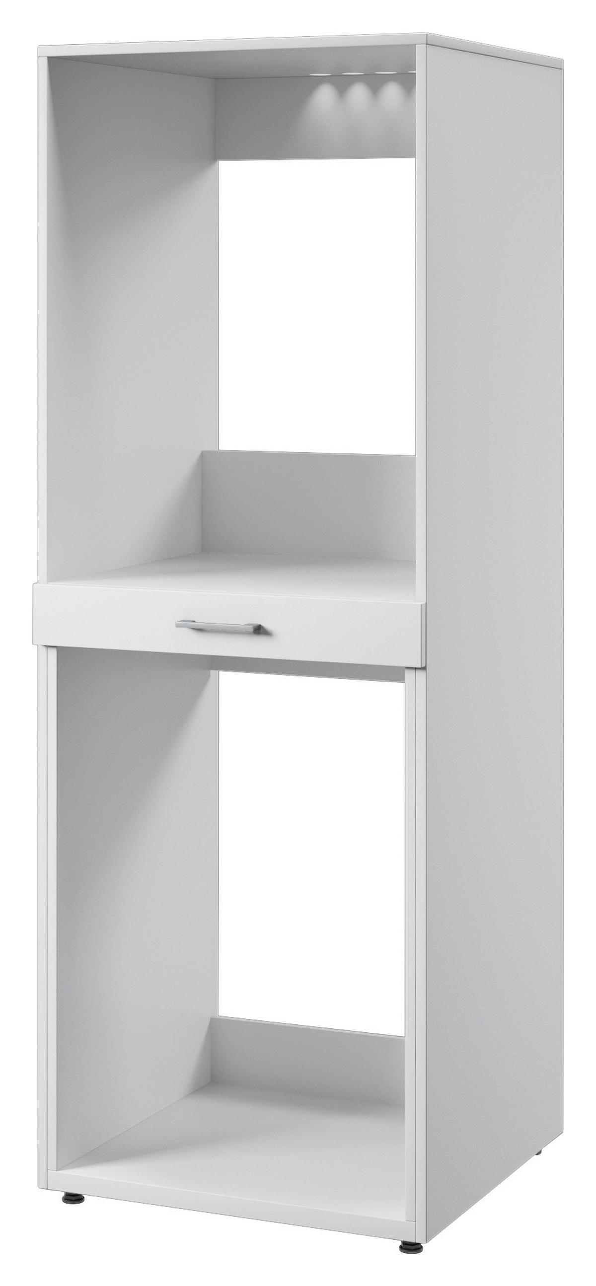 Mosógépszekrény Aza - fehér, Konventionell, faalapú anyag (69/189/67cm)