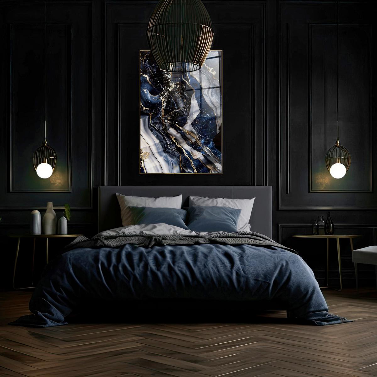 Glasbild Multicolor ca. 80x120cm - Multicolor, Basics, Glas/Holz (80/120cm)