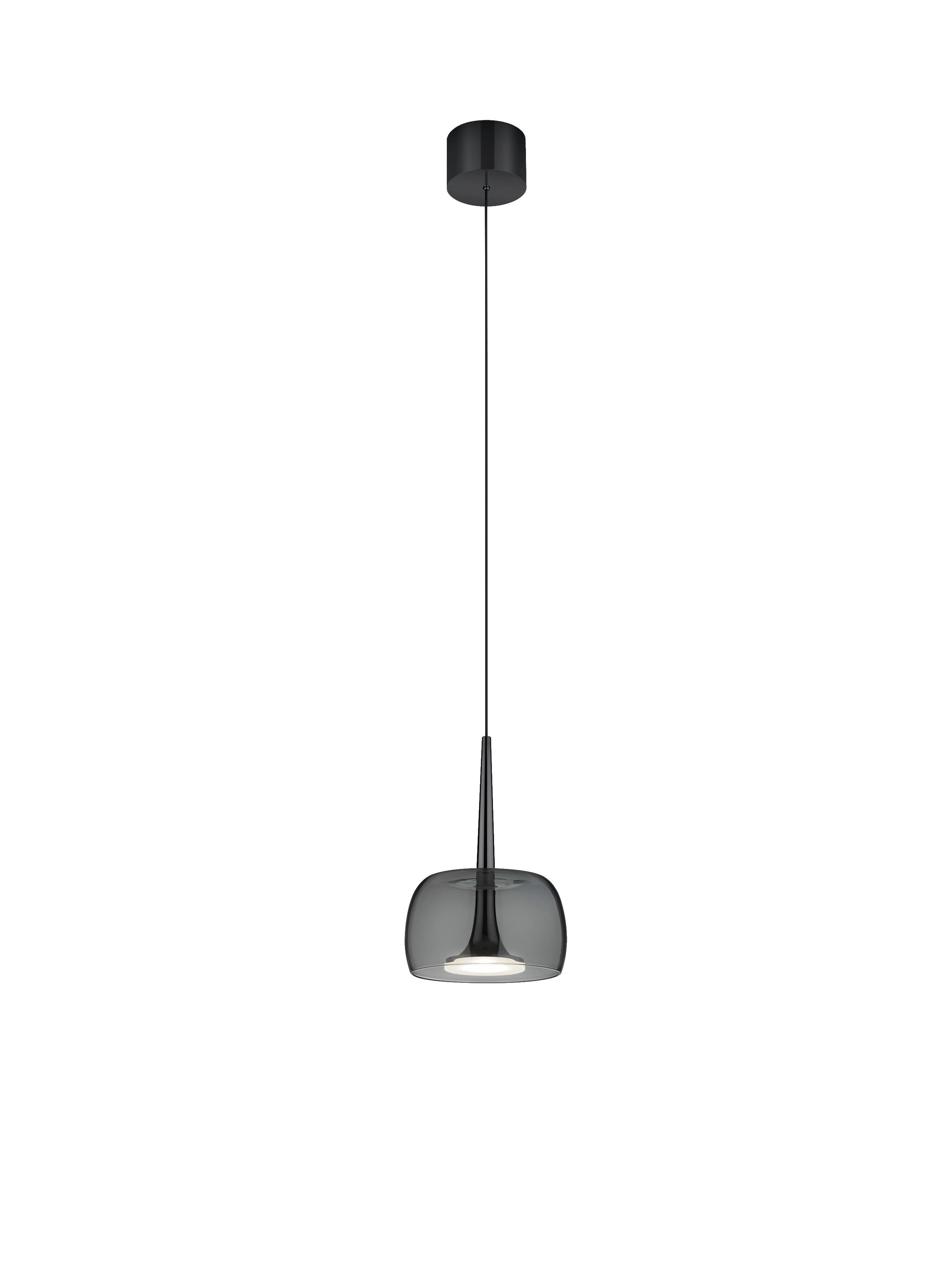 LAMPA ZWIESZANA LED 16/2001.64/5285 FLUTE - czarny, Konventionell, metal (14/200cm) - Helestra