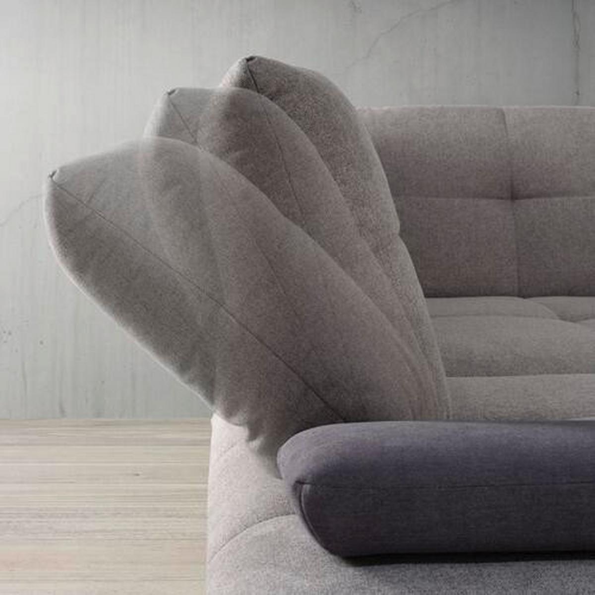 Wohnlandschaft Trendy in Anthrazit - Dunkelgrau/Anthrazit, Modern, Holzwerkstoff/Textil (250/93/310cm) - Premium Living