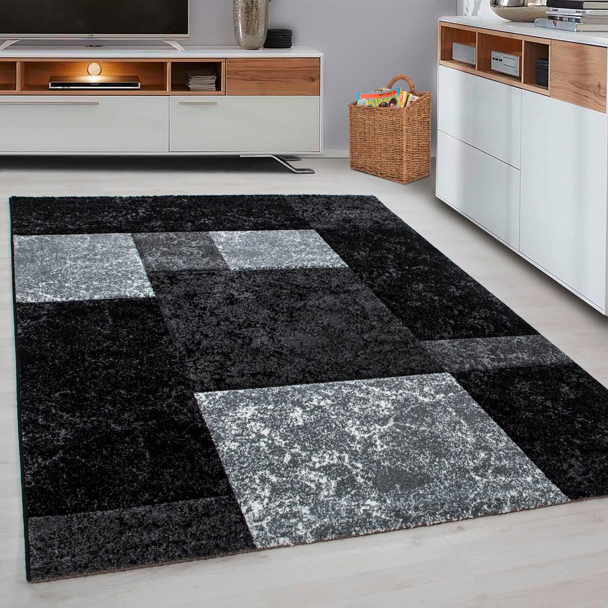Webteppich Hawaii Schwarz ca. 160x230cm - Schwarz, KONVENTIONELL, Textil (160/230cm) - Novel