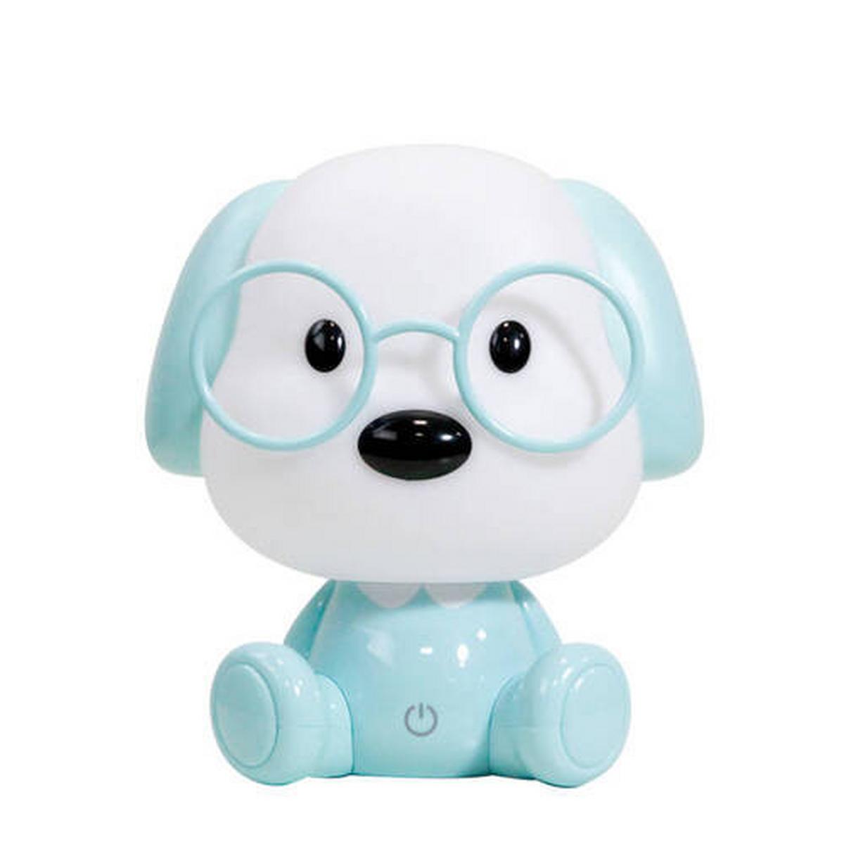 Kindertischleuchte Toby Weiß max. 3 Watt - Weiß/Hellblau, Basics, Kunststoff (17/17/20cm)