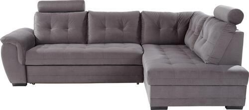 Canapea modulară Falco - gri închis, Konventionell, textil (251/183cm) - Modern Living