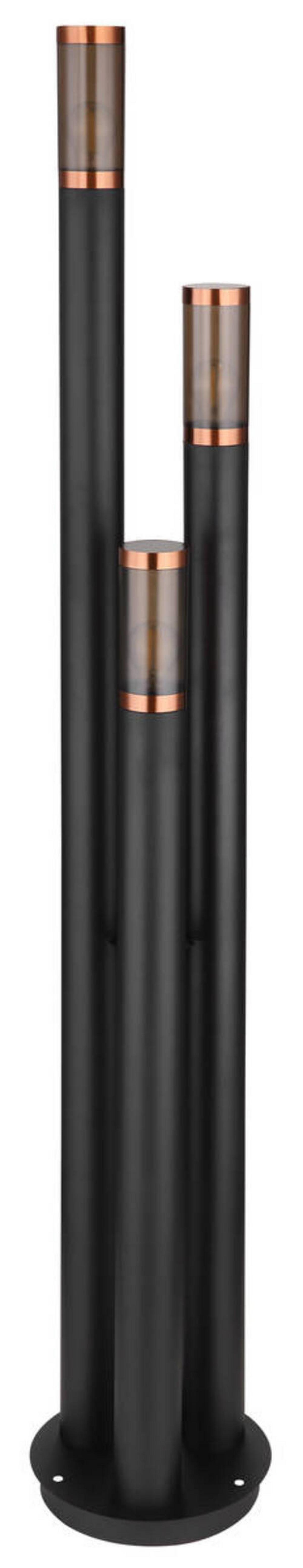 Zunanja Svetilka Boston, 23 W - siva/črna, Design, kovina/umetna masa (28/170cm) - Globo