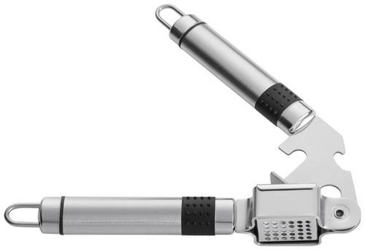 ZESTAW PRZYBORÓW KUCHENNYCH 9-CZĘŚCIOWY - kolor srebrny, Basics, metal (50cm)