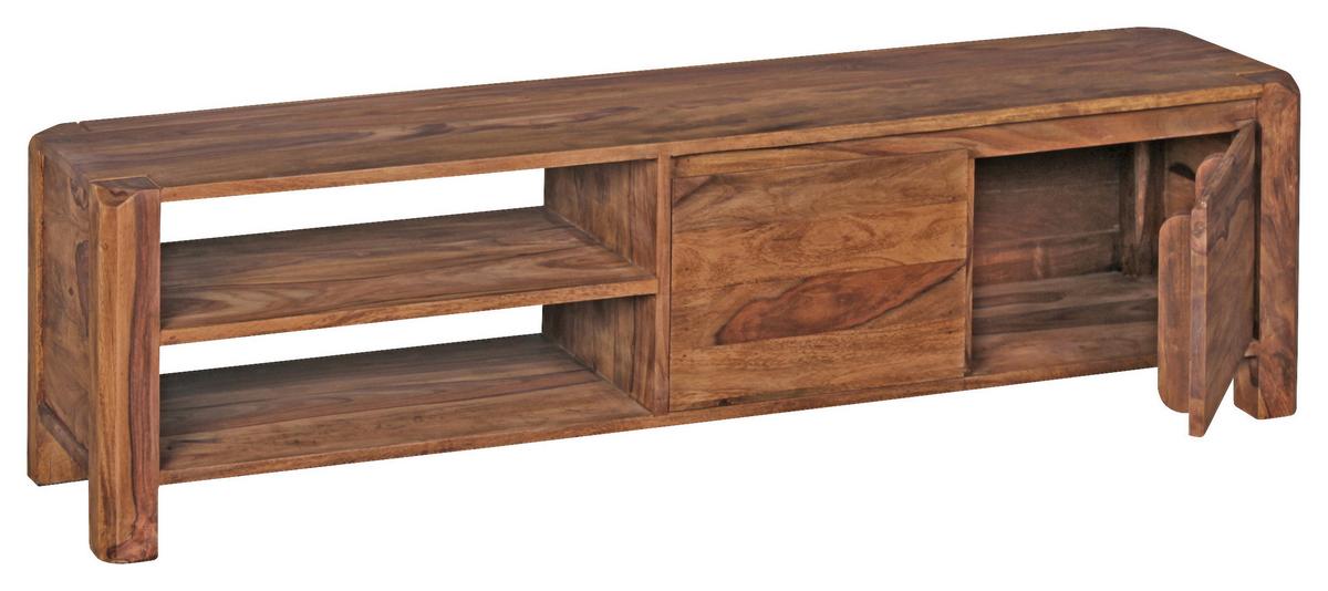 Nizka Omarica Boha, Pravi Les - barve indijskega rožnega lesa, Konvencionalno, les (140/40/35cm) - MID.YOU