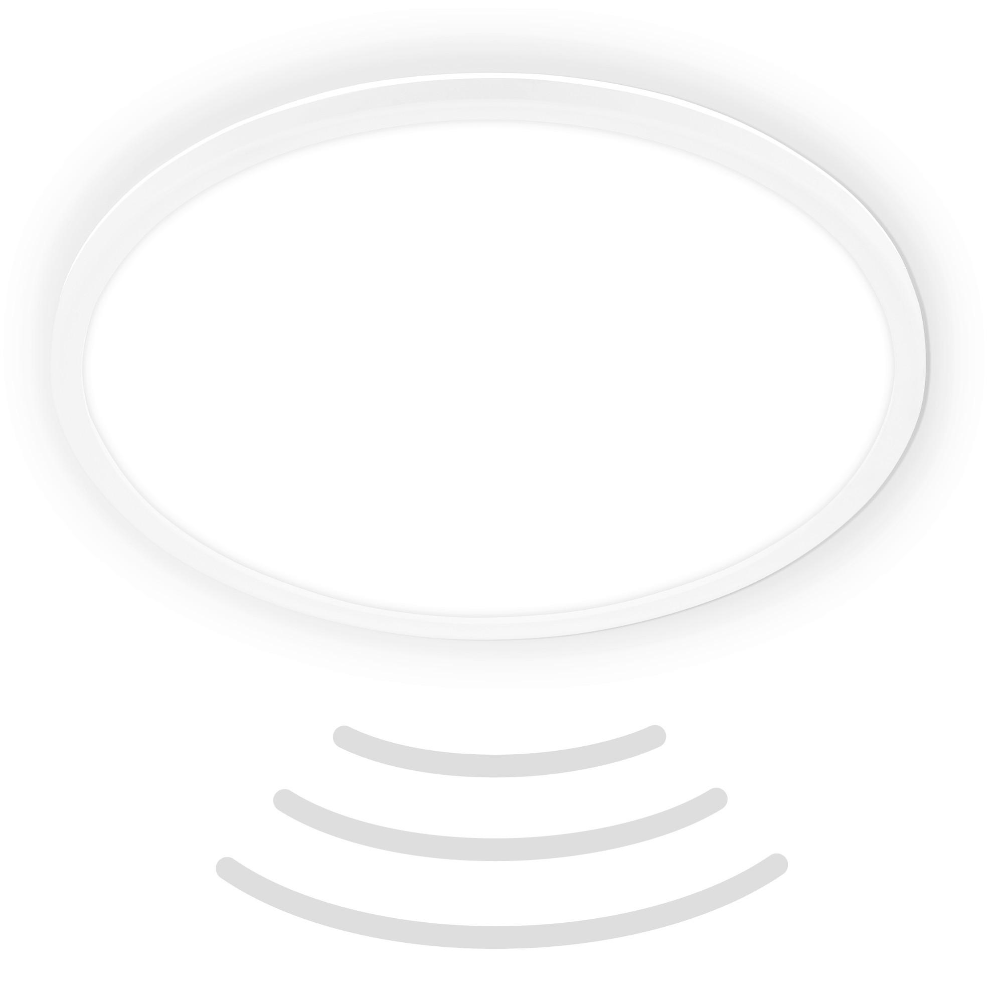 ŁAZIENKOWA LAMPA SUFITOWA LED 7526416 MOVE - biały, Konventionell, tworzywo sztuczne (42/3cm)