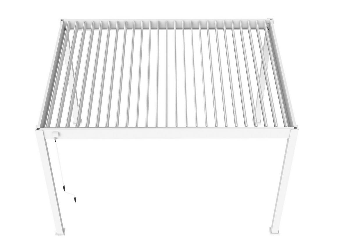 PERGOLA CLASSIC 3X4M WEISS - Weiss, Basics, Metall (400/255/300cm) - Gardenson