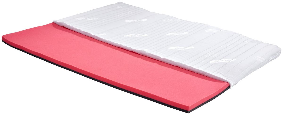 Topper Gelfeel Top ca. 160x200 cm - Weiß, Basics, Textil (160/200cm) - Livetastic