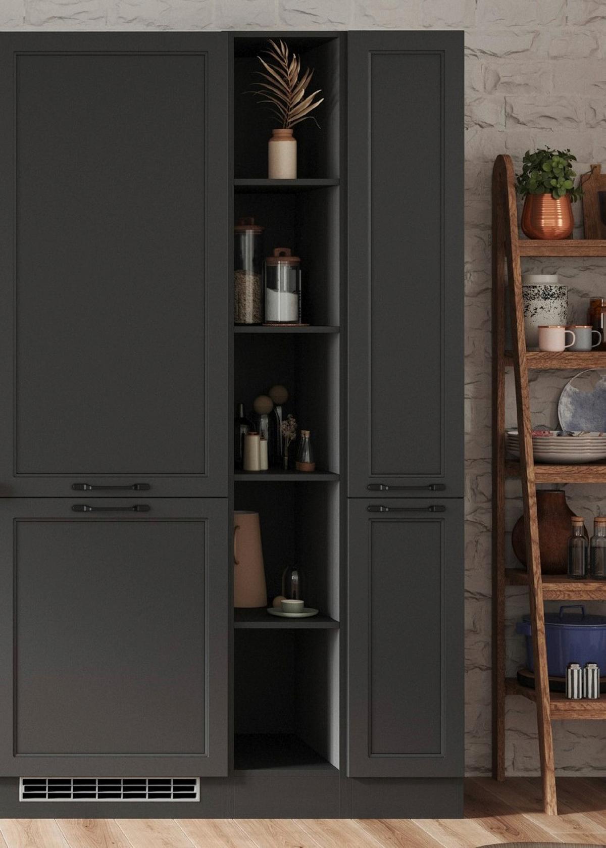Regal Meran ca. 30x200x60 Grau - Grau, LIFESTYLE, Holzwerkstoff (30/200/60cm) - Held