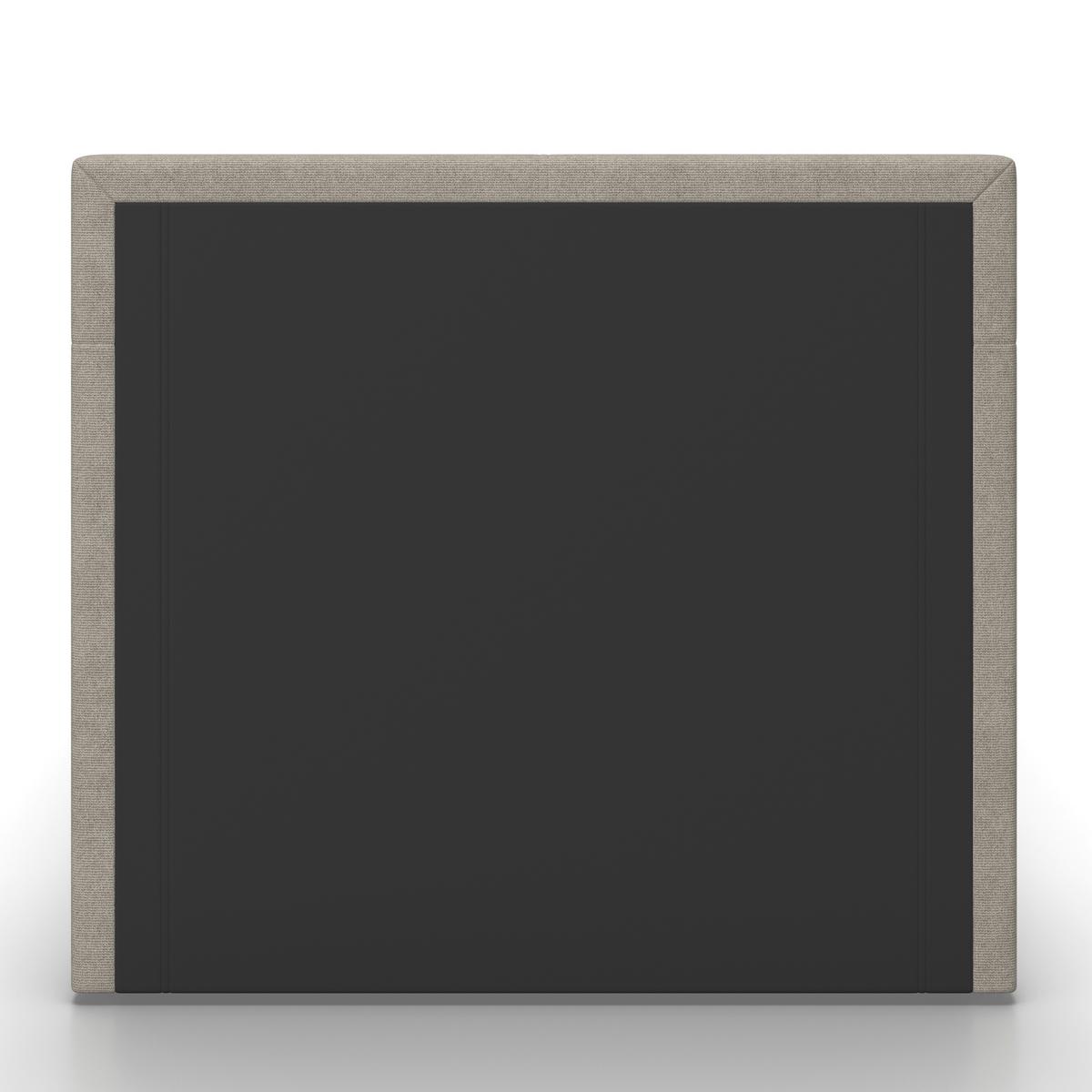 Boxbett Ace ca. 120x200 cm Beige intgr. Topper - Beige/Schwarz, MODERN, Holz/Kunststoff (120/200cm) - Bessagi Home
