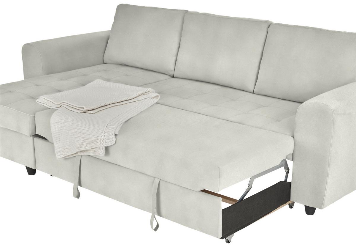 Kutna Garnitura River - svijetlo siva, Moderno, tekstil (245/145cm) - Modern Living