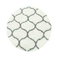 Webteppich Salsa Creme Ø ca. 200cm - Creme, Design, Textil (200cm)