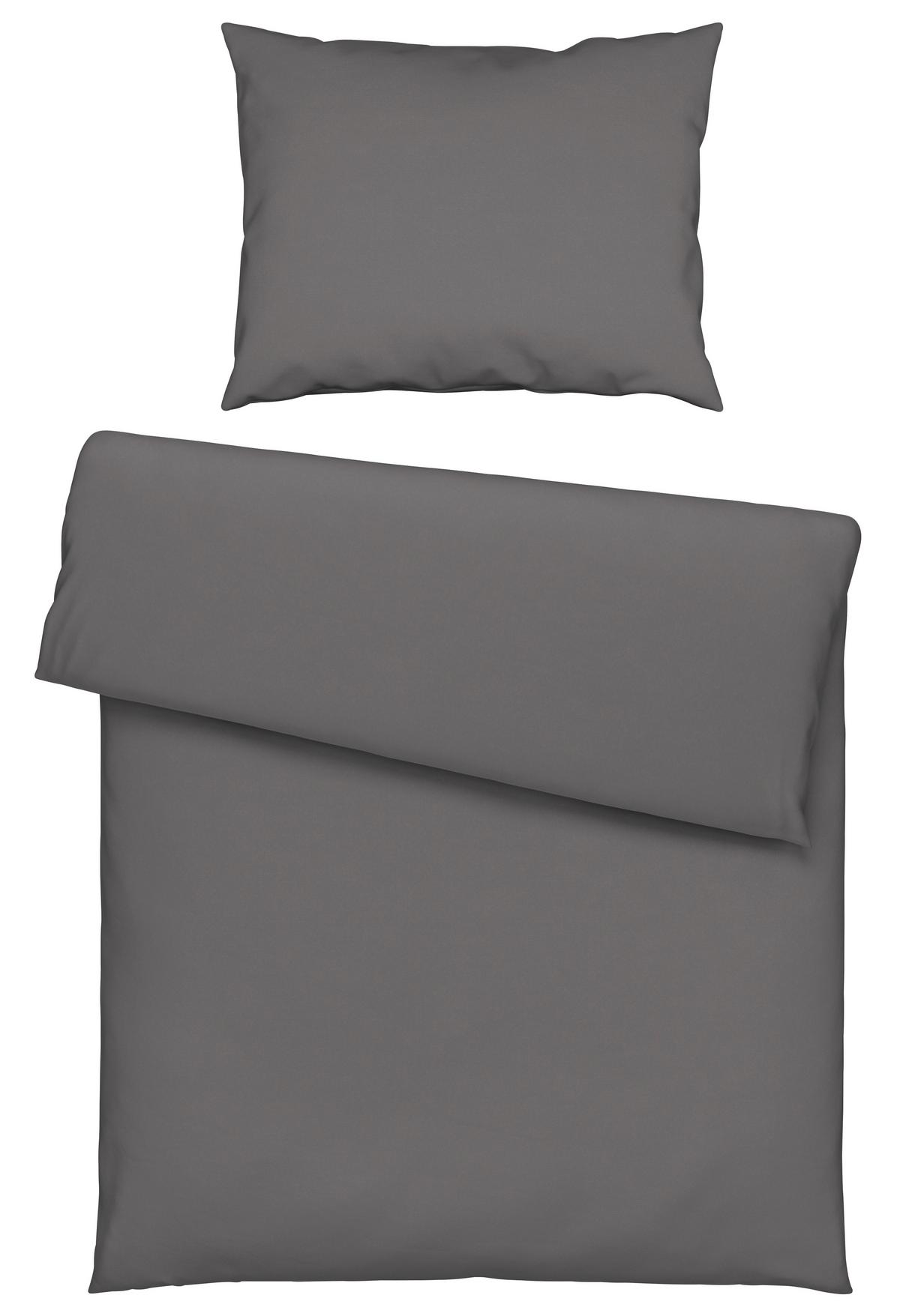 Bettwäsche Iris XL Grau ca. 140x220cm - Grau, MODERN, Textil (140/220cm) - Modern Living