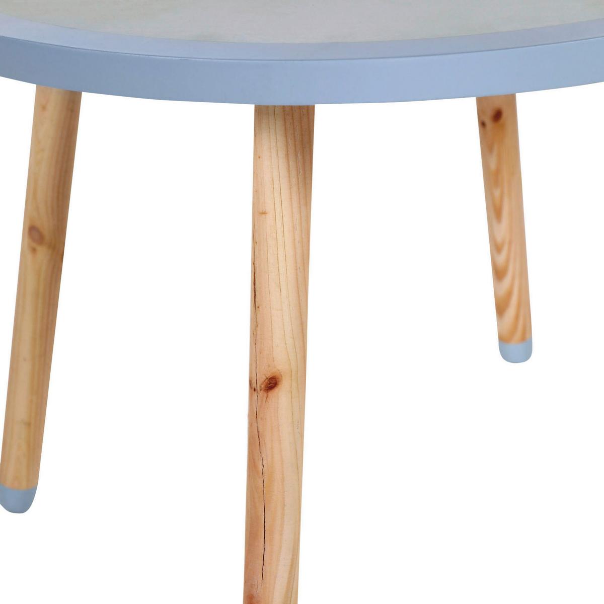 ZESTAW DO SIEDZENIA DLA DZIECI ANOUK - jasnoniebieski, Konventionell, materiał drewnopochodny/drewno