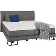 Boxspringbett Anthrazit ca.180x200cm - Anthrazit/Schwarz, KONVENTIONELL, Textil/Metall (180/200cm) - Premium Living Boxspringbett Anthrazit ca.180x200cm - Anthrazit/Schwarz, KONVENTIONELL, Textil/Metall (180/200cm) - Premium Living