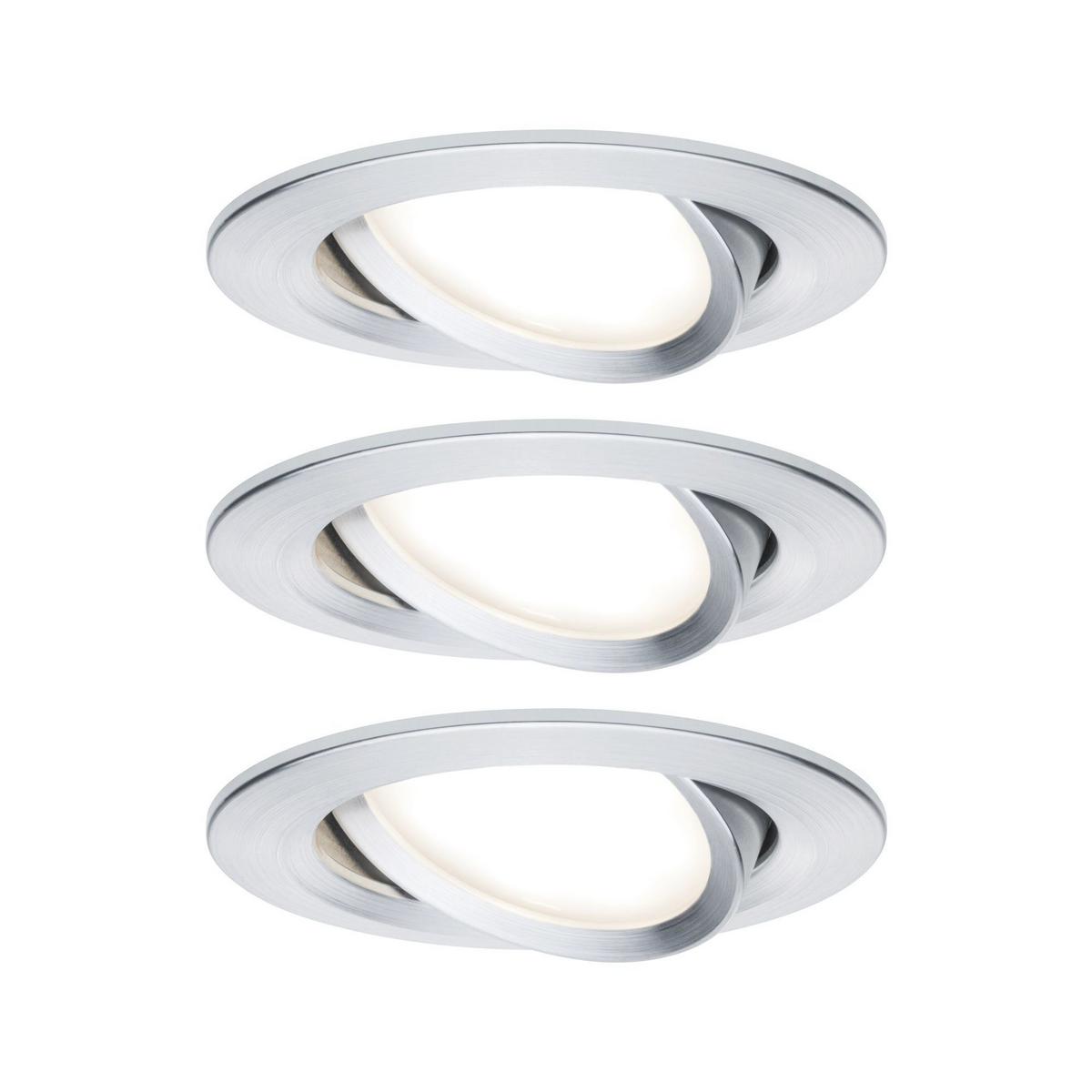 Deckenleuchte Nova in Alufarben max. 6,5 Watt - Basics (8,4cm) - Paulmann
