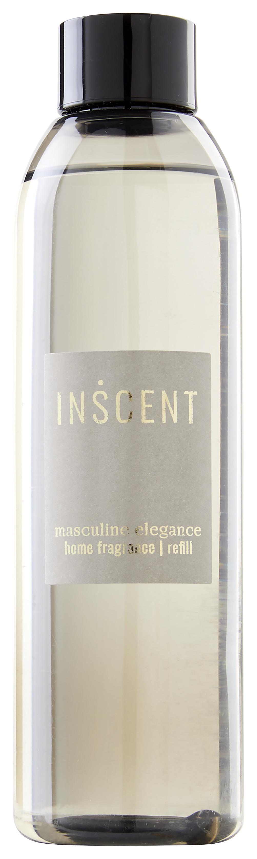 Raumduft-Nachfüllung Masculine Elegance ca. 200ml - Klar/Grau, Design, Kunststoff (200ml) - Inscent