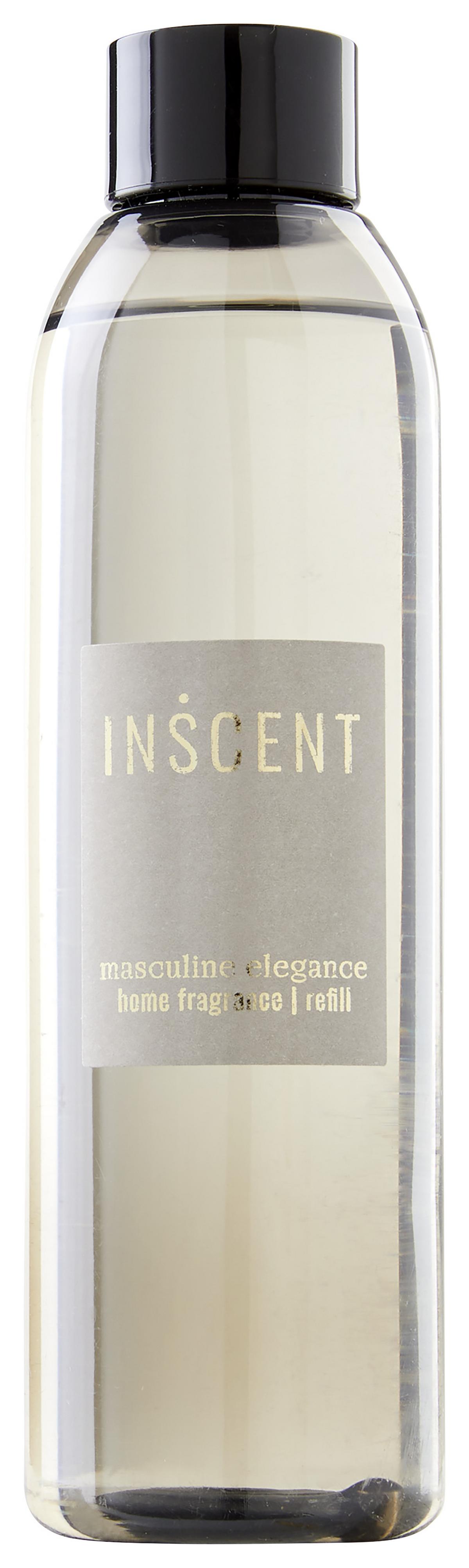 Raumduft-Nachfüllung Masculine Elegance ca. 200ml - Klar/Grau, Design, Kunststoff (200ml) - Inscent