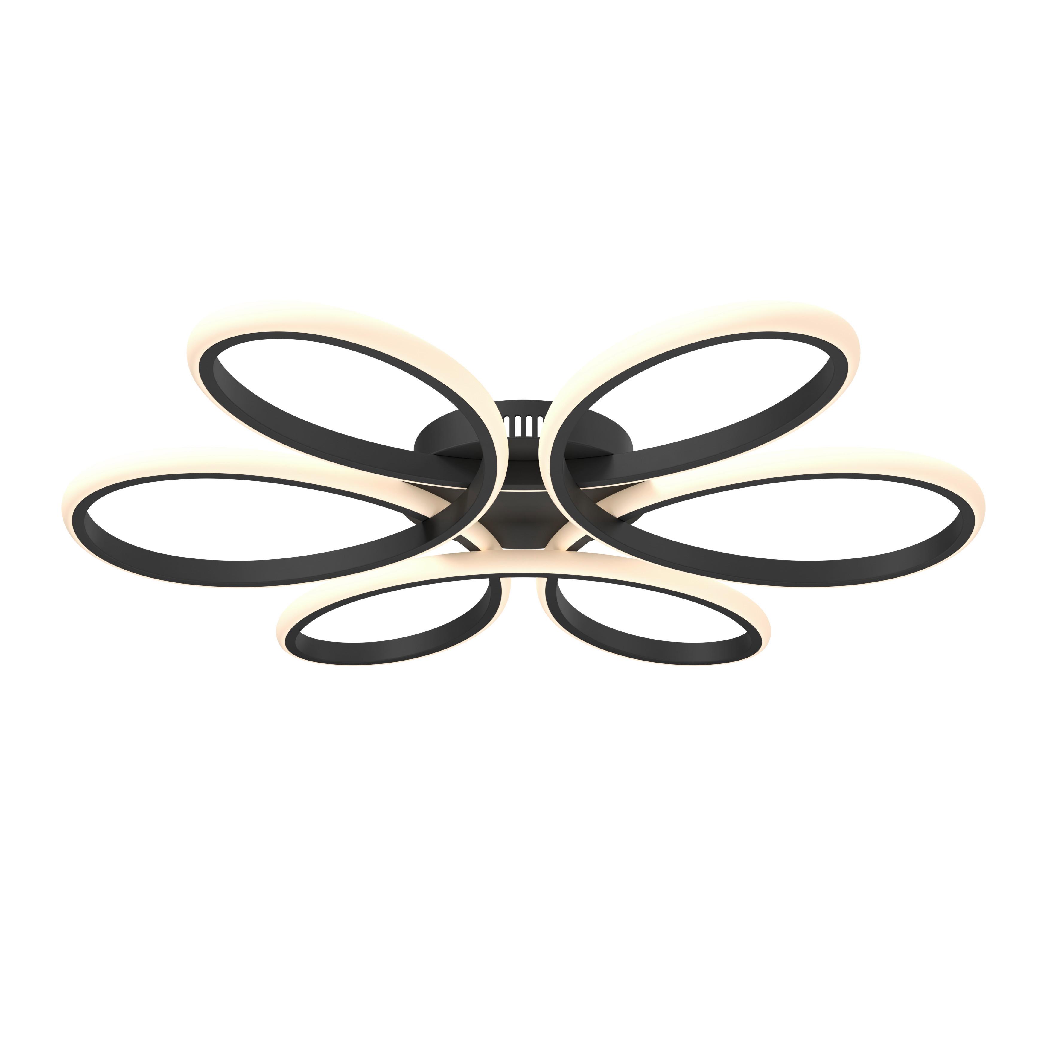 LAMPA SUFITOWA LED MATAR *SBN* - czarny, Design, tworzywo sztuczne/metal (70/10cm) - Novel