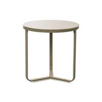 STOLIK KAWOWY BOSTON1 - kremowy, Design, metal/szkło (50/50/50cm) - Xora