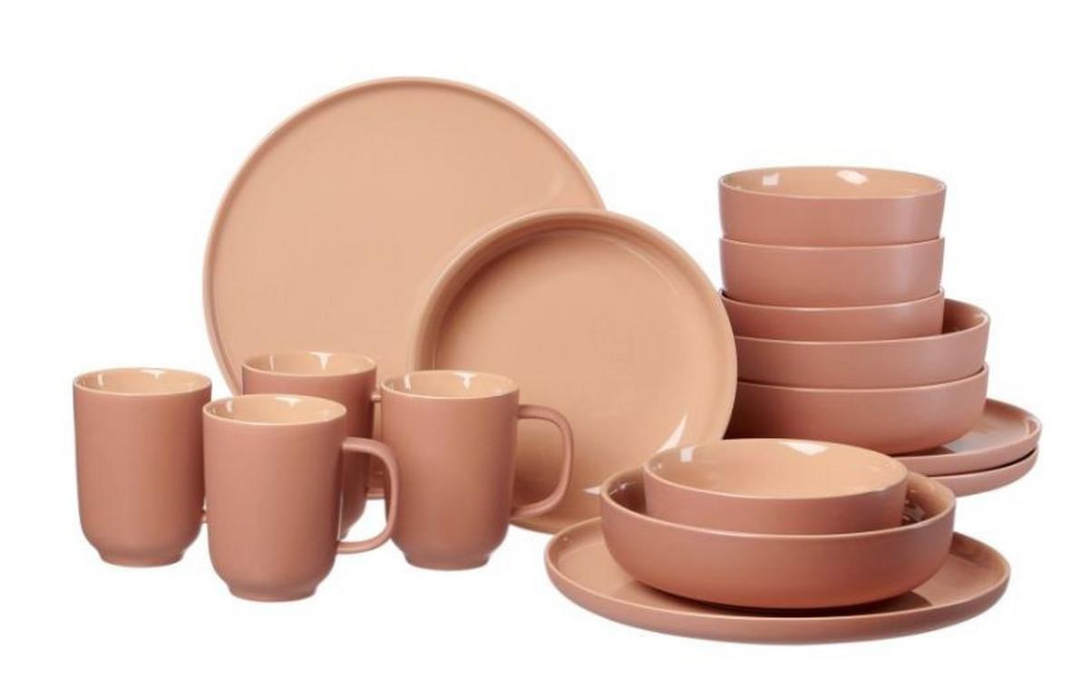 SERWIS OBIADOWO-ŚNIADANIOWY JASPER MOB - terakota, Konventionell, ceramika (41/39/34cm) - Ritzenhoff Breker