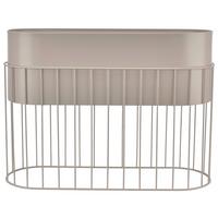 Kaspó Nina - bézs, fém (62/45/22cm) - Mömax