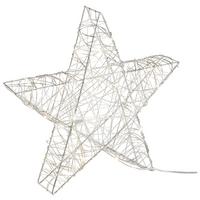 GWIAZDA DEKORACYJNA 8518505XX-49 - kolor srebrny, Modern, metal (30cm) - X-Mas