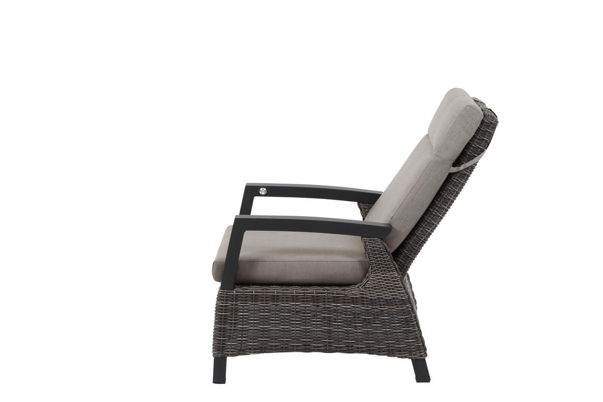 Loungegarnitur Corido 4-tlg. Grau - Grau, Basics, Keramik/Kunststoff (72/103/83cm) - Siena Garden