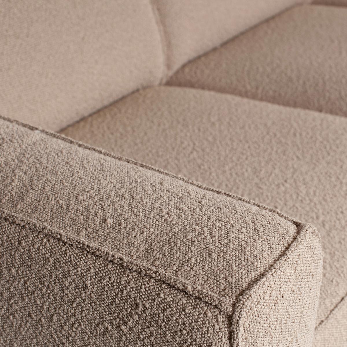 3-SITZER-SOFA Statement Beige B: 230cm - Beige, Design, Holz/Textil (230/77/93cm) - Livetastic