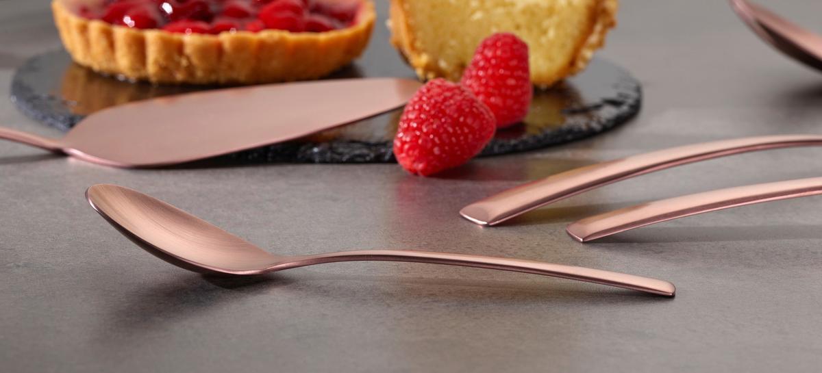 Besteckset Avelino Bronzefarben 42-teilig - Bronzefarben, Trend, Metall (22cm) - Echtwerk