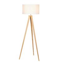 LAMPA STOJĄCA COLCHESTER *SBN* - kolor naturalny/biały, Konventionell, metal/tkanina (45/148cm) - Novel