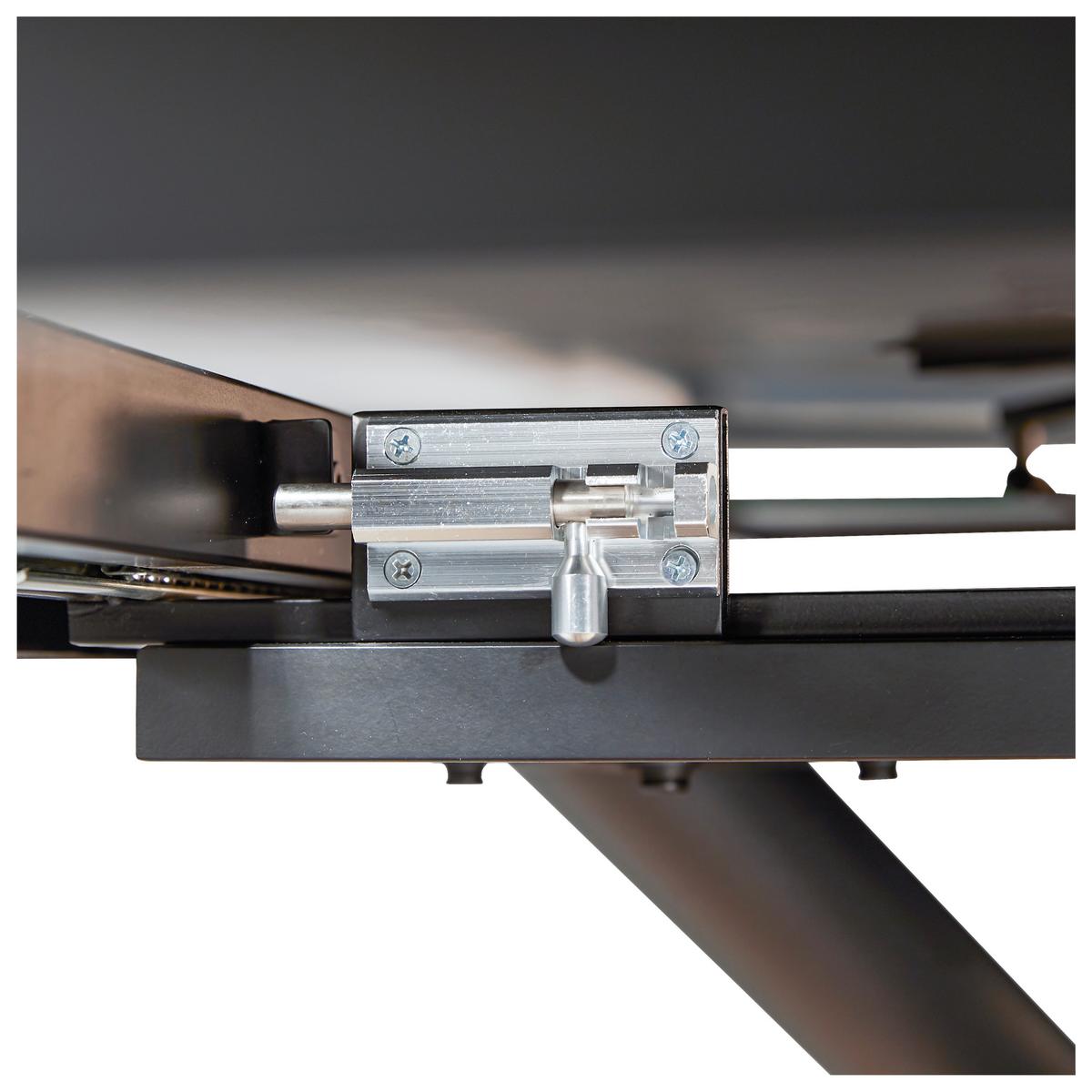 STÓŁ DO JADALNI BINZ -EXKLUSIV- - antracytowy/czarny, Design, metal/szkło (130-190/100/77cm) - Novel