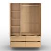 GARDEROB MARLO - ekfärgad, Modern, trämaterial/trä (148/223/60cm) - Bessagi Home
