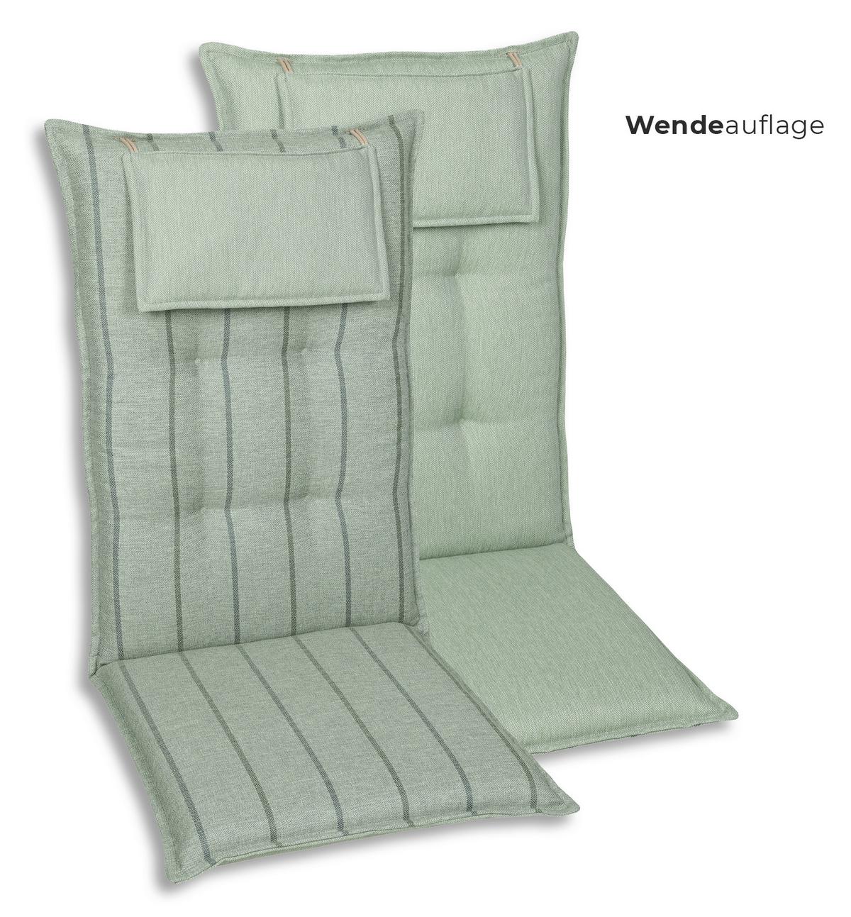 Sesselauflagenset 2-Teilig Hellgrün - Hellgrün, Basics, Textil (50/7/120cm)