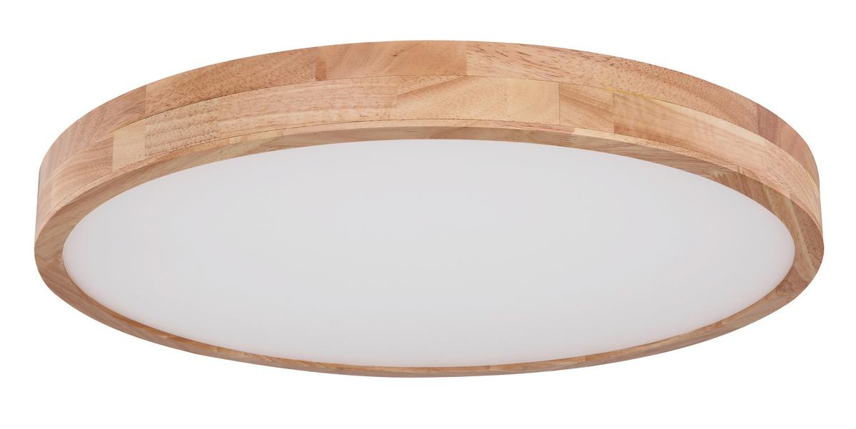 Stropna Led-svetilka Rainer, S Sijalko - bela/bež, Basics, kovina/umetna masa (60/10,5cm) - Globo