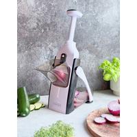 Zöldségszeletelő - fekete/fehér, Trend, műanyag/fém (15/37/5cm) - Mediashop