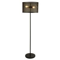 Állólámpa Eu2832-2bk - fekete, Design, műanyag/fém (40/40/145cm)