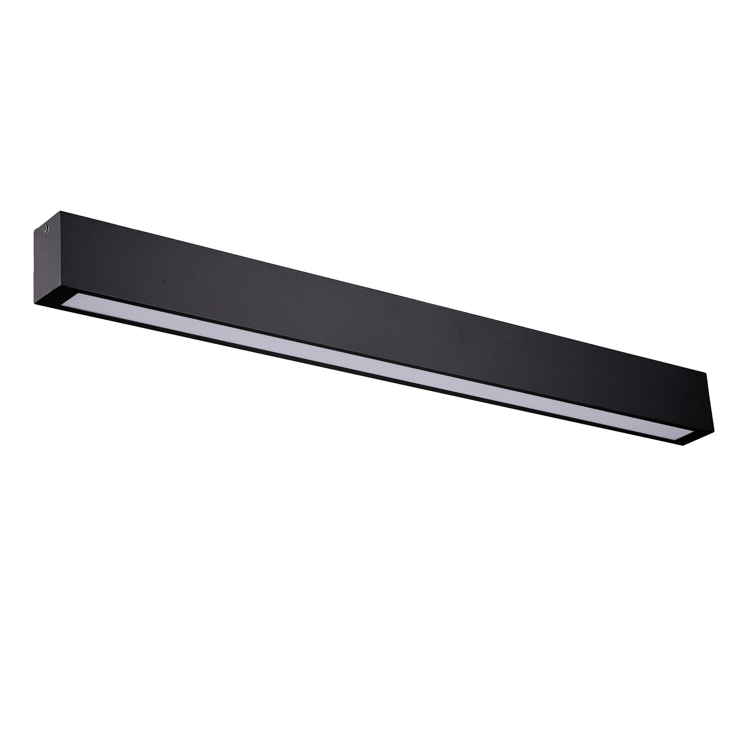 Spiegelleuchte Gs-Lwa-12w Bk Ibros - Schwarz, Konventionell, Metall (8/93/5.5cm)