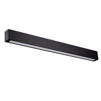 Spiegelleuchte Gs-Lwa-12w Bk Ibros - Schwarz, Konventionell, Metall (8/93/5.5cm)
