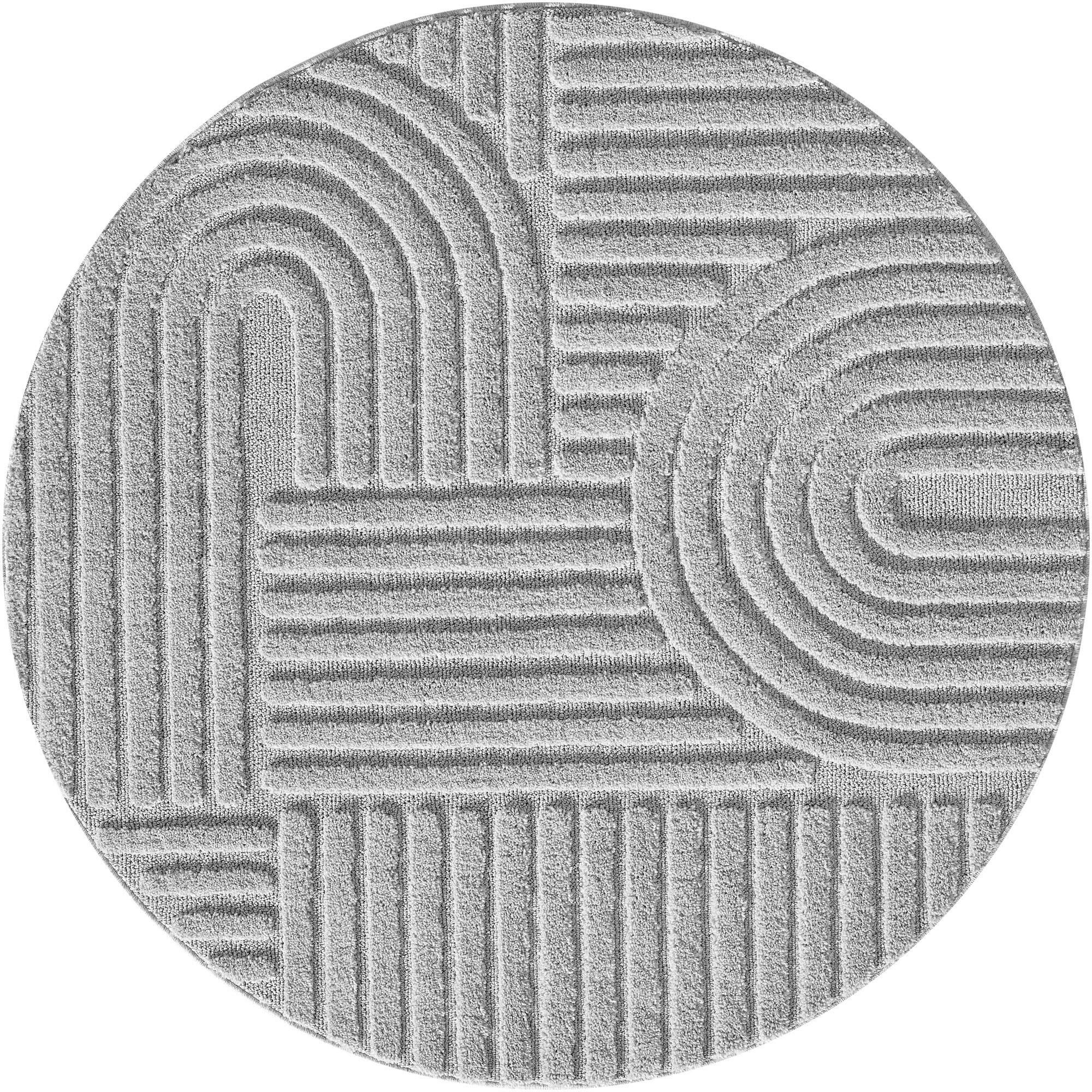 Preproga Z Visokim Florom Art, Srebrna, 200cm - srebrne barve, Basics, tekstil (200cm) - Novel
