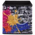 Aufbewahrungsbox Poppi mit Steindesign - Multicolor, MODERN, Karton/Textil (32/32/32cm) - Based Aufbewahrungsbox Poppi mit Steindesign - Multicolor, MODERN, Karton/Textil (32/32/32cm) - Based