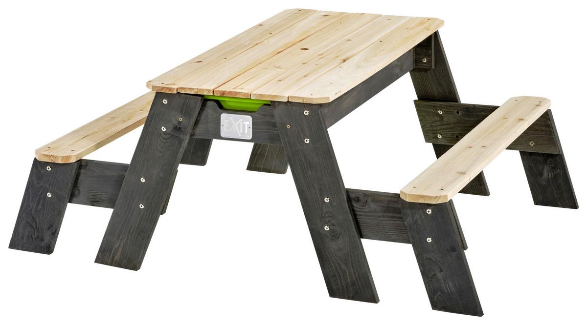 Mizica Za Vodo In Mivko Exit Picnic - siva, Konvencionalno, les (120/94/50cm) - EXIT Toys