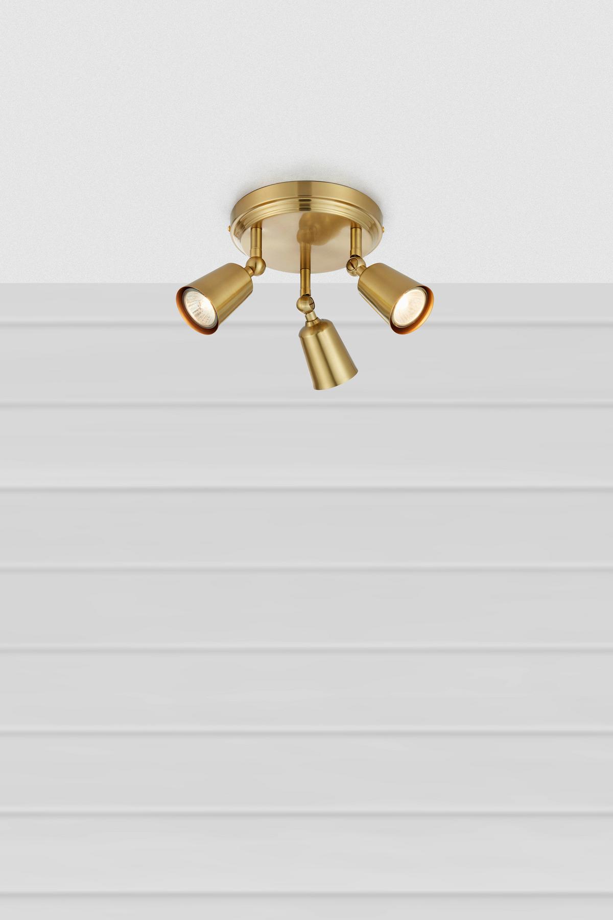 Deckenleuchte Tiny Ceiling max. 7 Watt - Messingfarben, Design, Metall (18/18/16cm) - Markslöjd