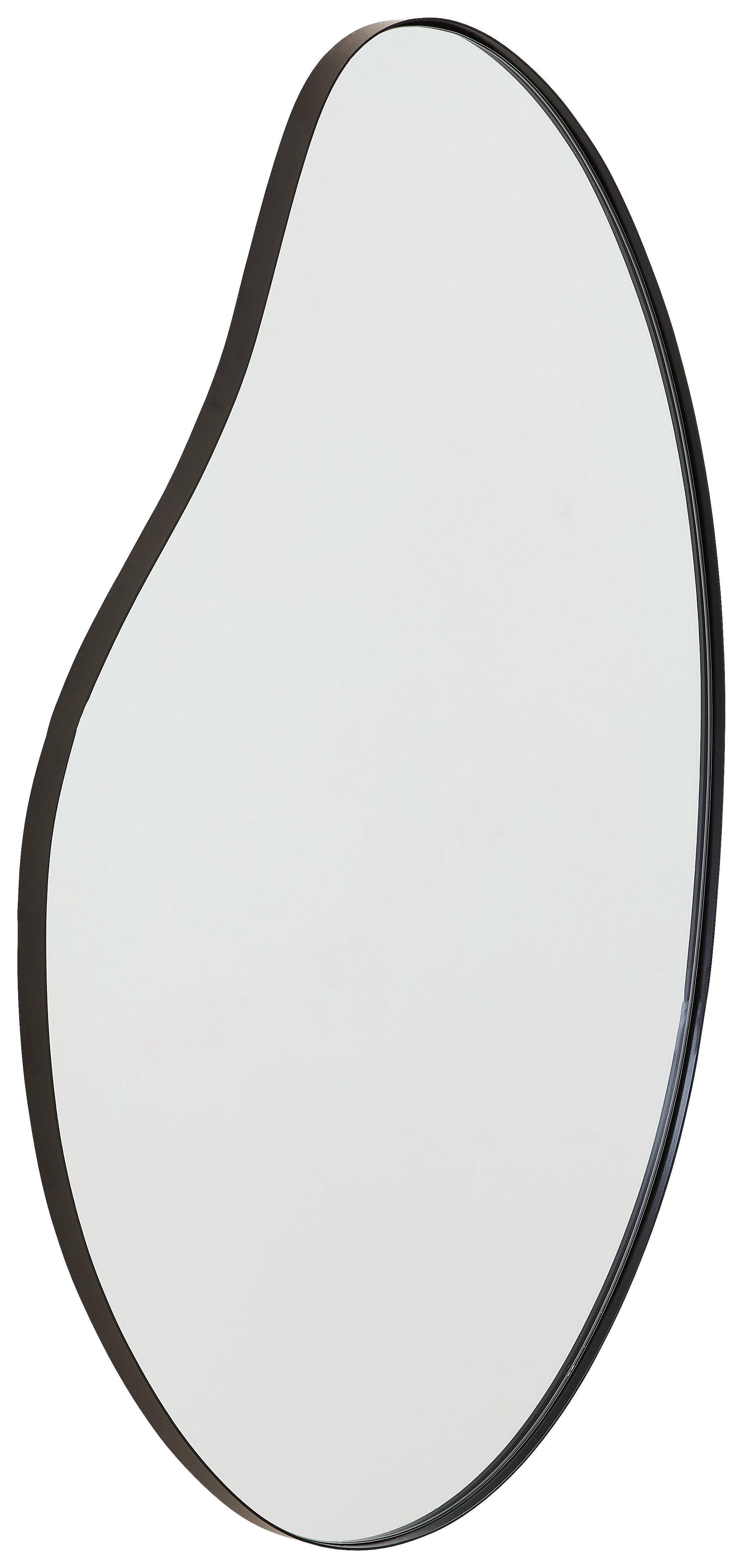 LUSTRO ŚCIENNE WANDSPIEGEL - czarny, Design, materiał drewnopochodny/metal (52/87/2.5cm) - MID.YOU