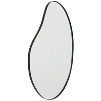 LUSTRO ŚCIENNE WANDSPIEGEL - czarny, Design, materiał drewnopochodny/metal (52/87/2.5cm) - MID.YOU