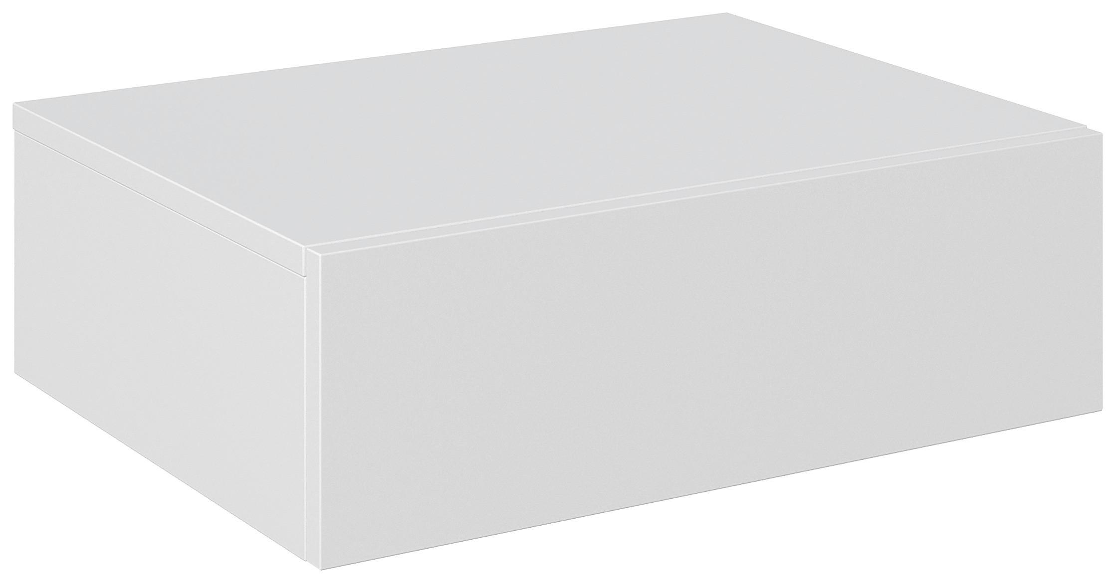 SZAFKA NOCNA NEWNIQ - biały, Design, materiał drewnopochodny (50/16/40cm) - Hom`in